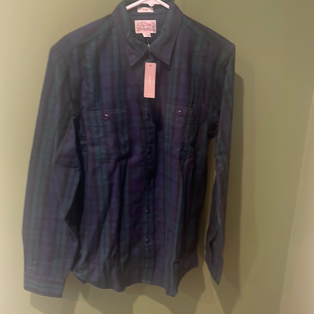J Crew Slim Midweight Flannel Shirt in Buffalo Check, NWT
